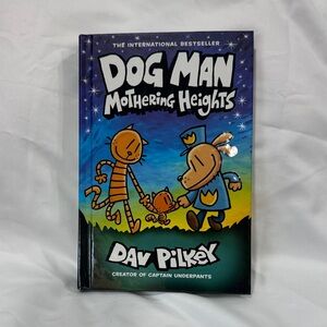 Scholastic Dog Man: Mothering Heights - Purple Blue Green Cover